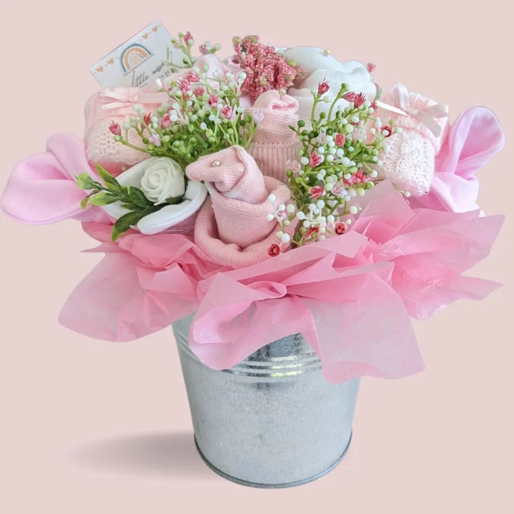 new mum gift pink flowers